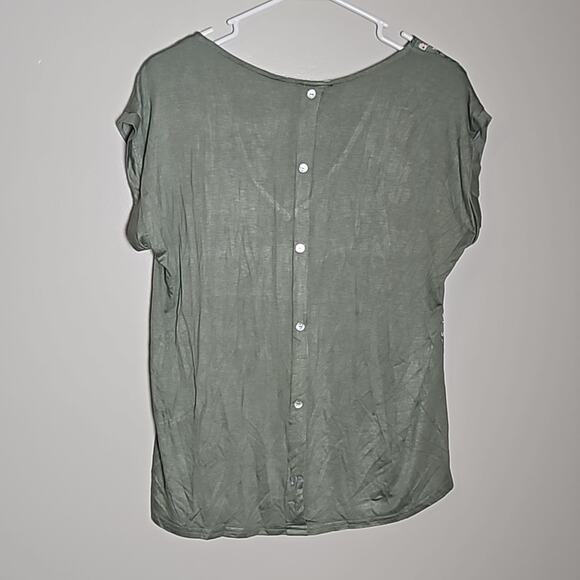 NWT Papermoon Green Floral Top Sz Small - Picture 6 of 9